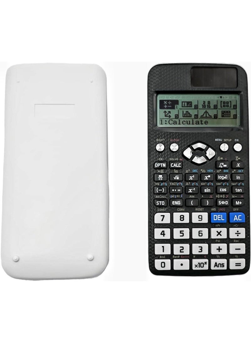 Scientific Calculator, 552 Functions Scientific Calculator, 10+2 Digits Written Display Calculators, Portable Calculators for Students, Teachers, Business, School, Office (Black) - Image 1